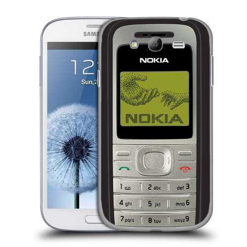 Дизайнерский пластиковый чехол для Samsung Galaxy Grand Ретро Нокия