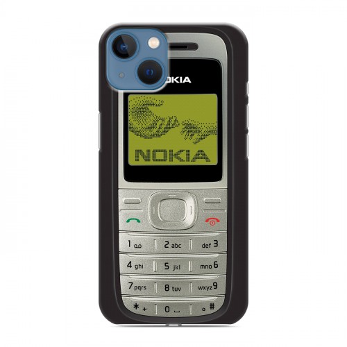 Дизайнерский силиконовый чехол для Iphone 13 Ретро Нокия