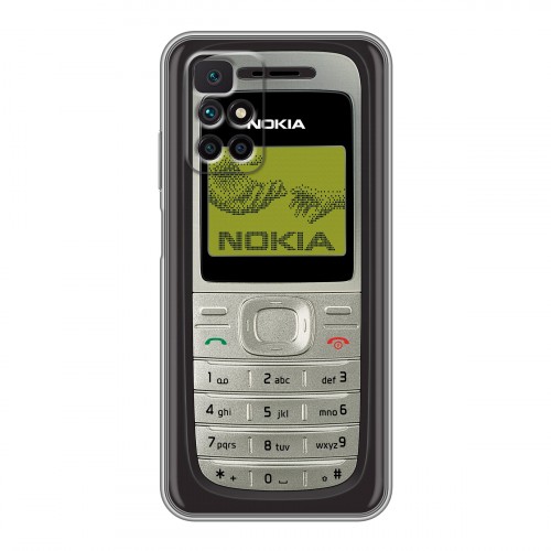 Дизайнерский силиконовый чехол для Xiaomi Redmi 10 Ретро Нокия