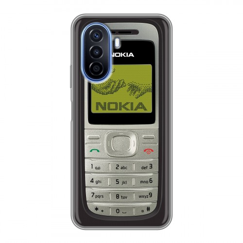 Дизайнерский силиконовый чехол для Huawei Nova Y70 Ретро Нокия