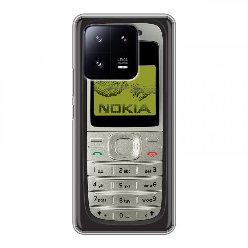 Дизайнерский силиконовый чехол для Xiaomi 13 Pro Ретро Нокия