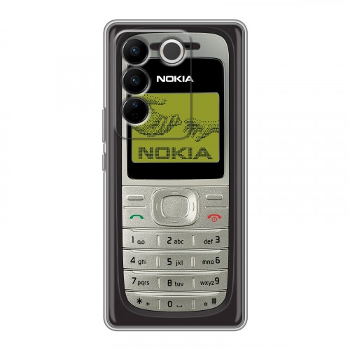 Дизайнерский силиконовый чехол для Vivo V27 Ретро Нокия