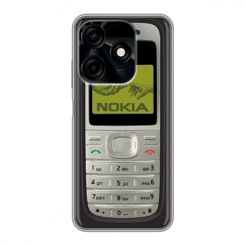 Дизайнерский силиконовый чехол для Tecno Spark 10C Ретро Нокия