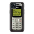 Дизайнерский силиконовый чехол для Iphone 15 Plus Ретро Нокия
