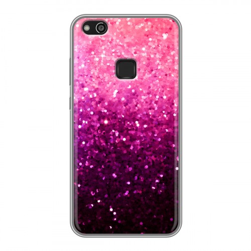 Дизайнерский силиконовый чехол для Huawei P10 Lite Блестки