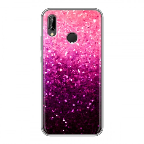 Дизайнерский силиконовый чехол для Huawei P20 Lite Блестки