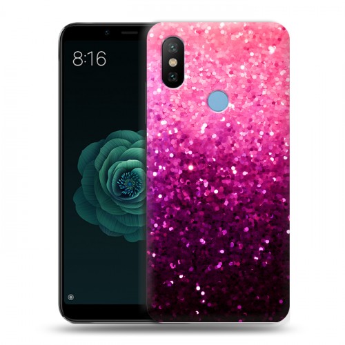 Дизайнерский силиконовый чехол для Xiaomi Mi A2 Блестки