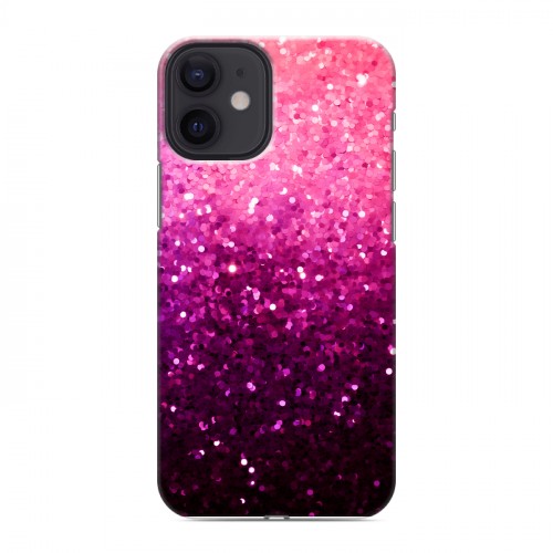 Дизайнерский силиконовый с усиленными углами чехол для Iphone 12 Mini Блестки