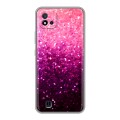 Дизайнерский силиконовый с усиленными углами чехол для Realme C20 Блестки
