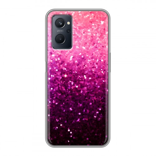 Дизайнерский силиконовый чехол для Realme 9i Блестки