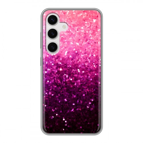 Дизайнерский силиконовый чехол для Samsung Galaxy S24 Блестки