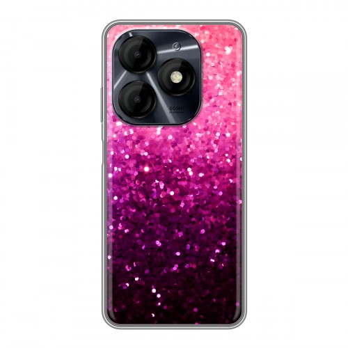 Дизайнерский силиконовый чехол для Itel P55 4G Блестки