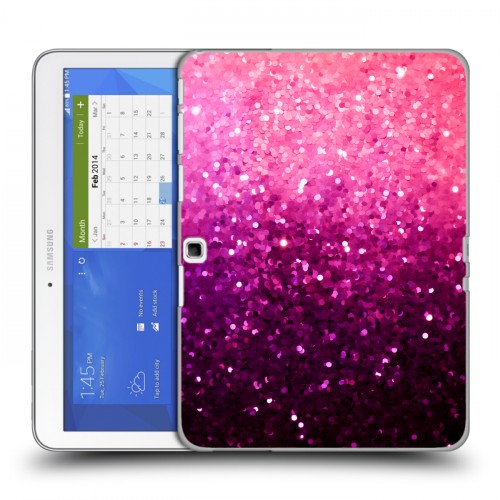 Дизайнерский силиконовый чехол для Samsung Galaxy Tab 4 10.1 Блестки