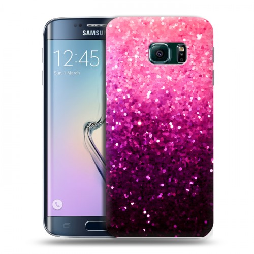 Дизайнерский силиконовый чехол для Samsung Galaxy S6 Edge Блестки