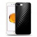 Дизайнерский пластиковый чехол для Iphone 7 Plus / 8 Plus Текстура металла
