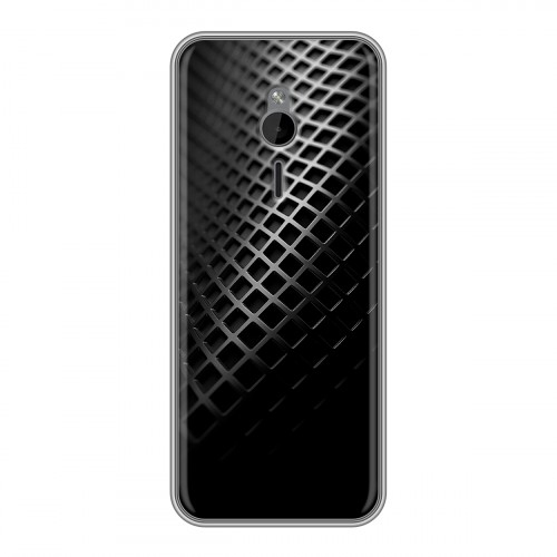 Дизайнерский силиконовый чехол для Nokia 230 Текстура металла