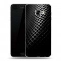 Дизайнерский пластиковый чехол для Samsung Galaxy C5 Текстура металла