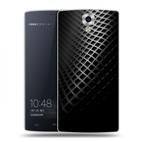 Дизайнерский силиконовый чехол для Homtom HT7 Текстура металла