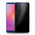 Дизайнерский пластиковый чехол для Huawei Honor View 10 Текстура металла