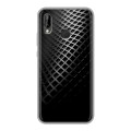 Дизайнерский силиконовый чехол для Huawei P20 Lite Текстура металла