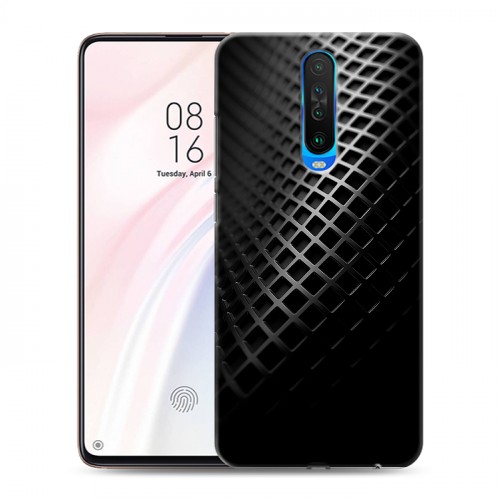 Дизайнерский пластиковый чехол для Xiaomi RedMi K30 Текстура металла