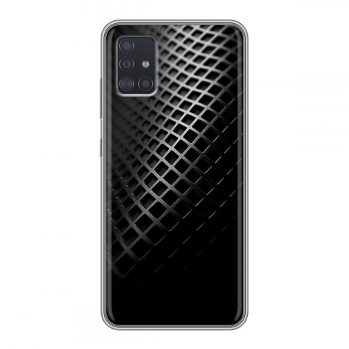Дизайнерский силиконовый чехол для Samsung Galaxy A51 Текстура металла