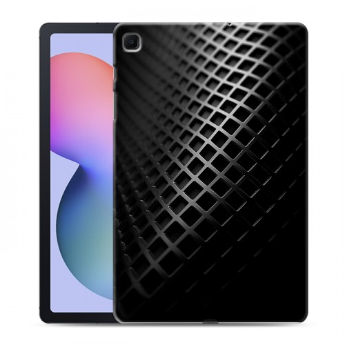 Дизайнерский силиконовый чехол для Samsung Galaxy Tab S6 Lite Текстура металла