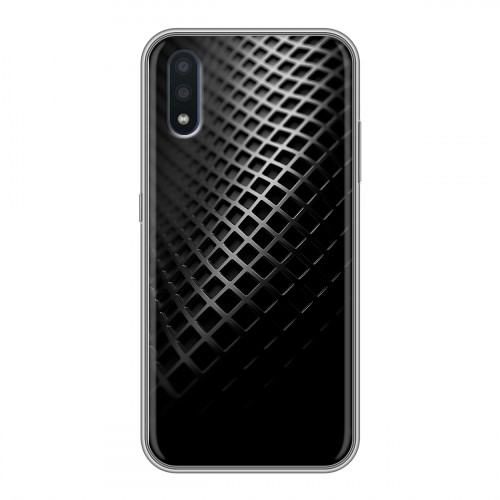 Дизайнерский силиконовый чехол для Samsung Galaxy M01 Текстура металла