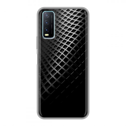 Дизайнерский силиконовый чехол для Vivo Y20 Текстура металла