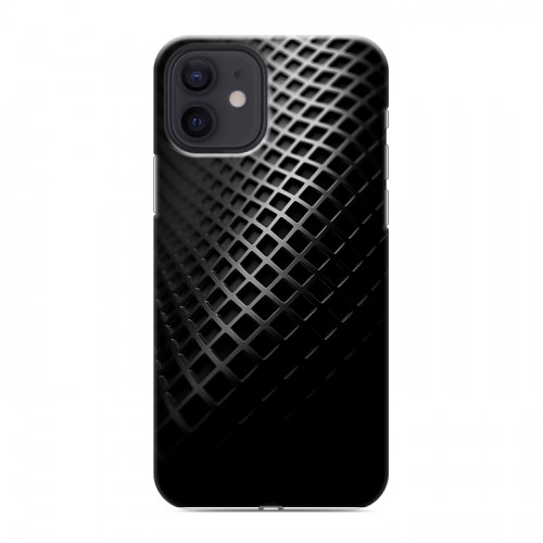 Дизайнерский силиконовый чехол для Iphone 12 Текстура металла