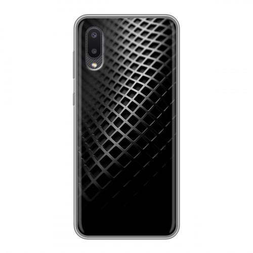 Дизайнерский силиконовый чехол для Samsung Galaxy A02 Текстура металла