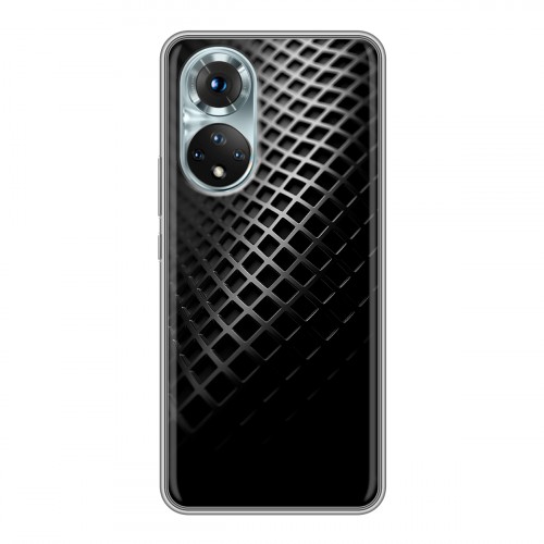 Дизайнерский силиконовый чехол для Huawei Honor 50 Текстура металла