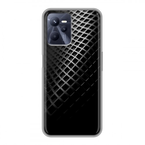 Дизайнерский силиконовый чехол для Realme C35 Текстура металла