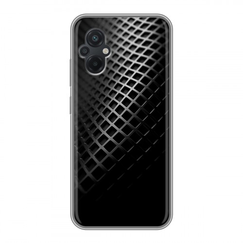 Дизайнерский силиконовый чехол для Xiaomi Poco M5 Текстура металла
