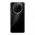 Дизайнерский силиконовый с усиленными углами чехол для Huawei Mate 50 Текстура металла