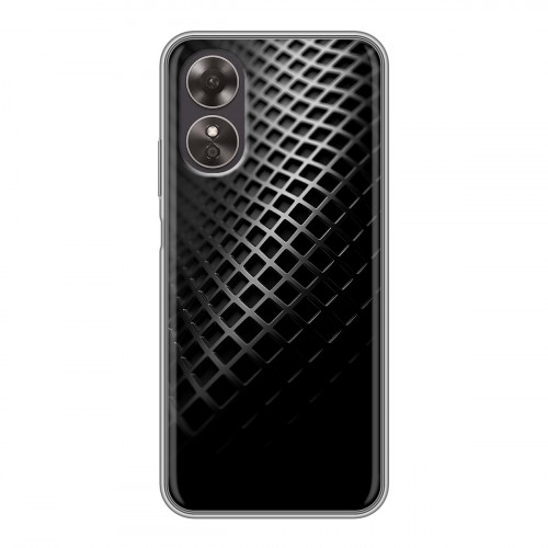 Дизайнерский пластиковый чехол для OPPO A17 Текстура металла