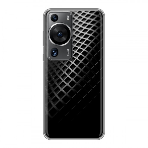 Дизайнерский силиконовый чехол для Huawei P60 Текстура металла