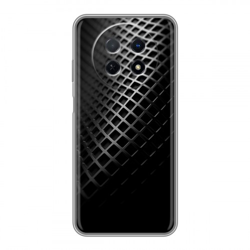 Дизайнерский силиконовый чехол для Huawei Nova Y91 Текстура металла