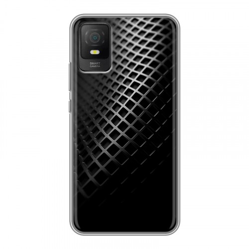 Дизайнерский силиконовый чехол для TCL 403 Текстура металла