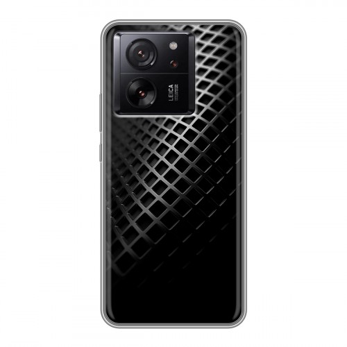 Дизайнерский силиконовый чехол для Xiaomi 13T Текстура металла