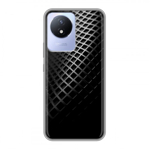 Дизайнерский силиконовый чехол для Vivo Y11 (2023) Текстура металла