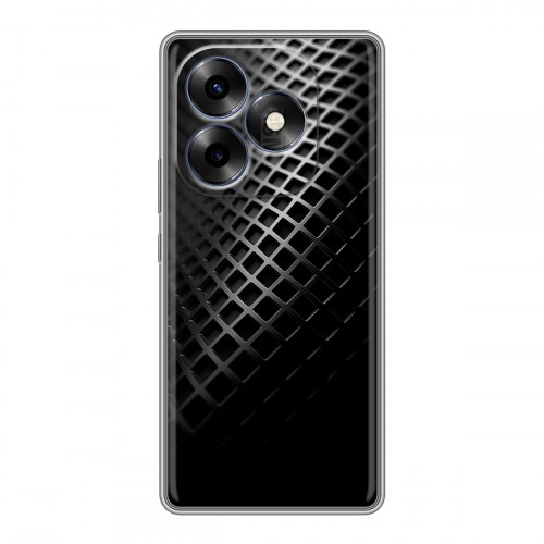 Дизайнерский силиконовый чехол для Itel S23 Plus Текстура металла