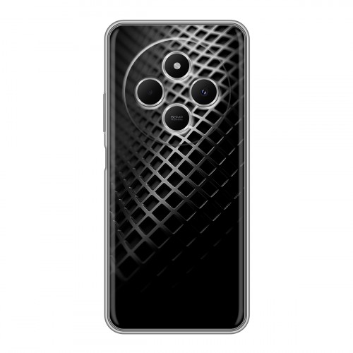 Дизайнерский силиконовый чехол для Redmi 14C Текстура металла