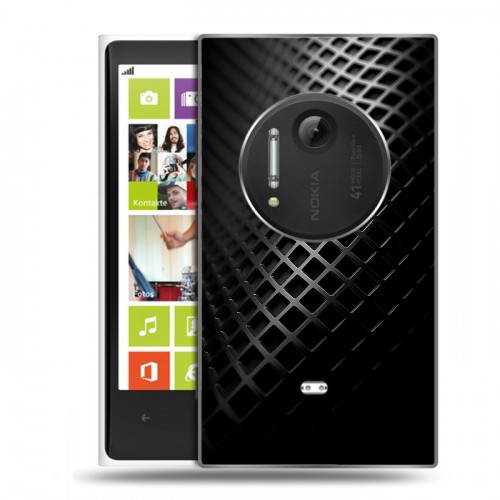 Дизайнерский силиконовый чехол для Nokia Lumia 1020 Текстура металла