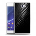 Дизайнерский пластиковый чехол для Sony Xperia M2 dual Текстура металла