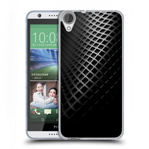 Дизайнерский силиконовый чехол для HTC Desire 820 Текстура металла