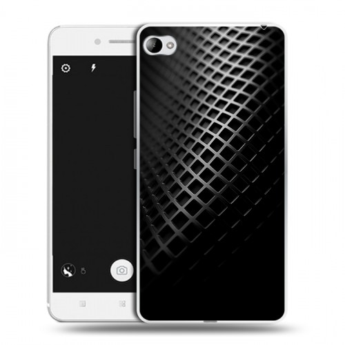 Дизайнерский пластиковый чехол для Lenovo S90 Текстура металла