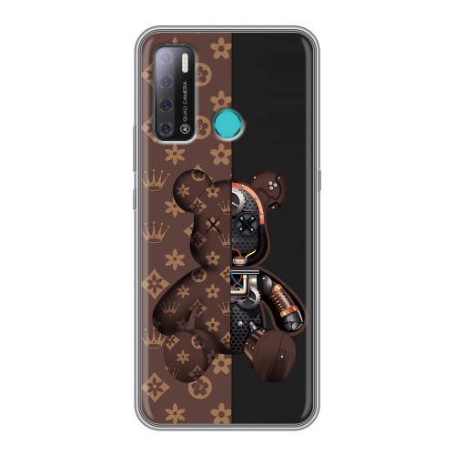 Дизайнерский силиконовый с усиленными углами чехол для Tecno Pouvoir 4 Луи робот