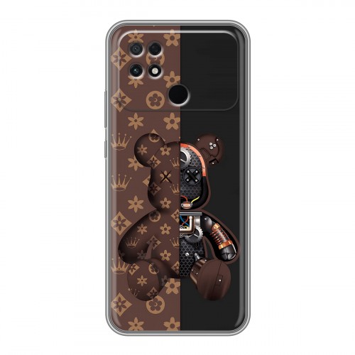 Дизайнерский силиконовый с усиленными углами чехол для Xiaomi Poco C40 Луи робот