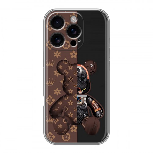 Дизайнерский силиконовый чехол для Iphone 16 Pro Луи робот